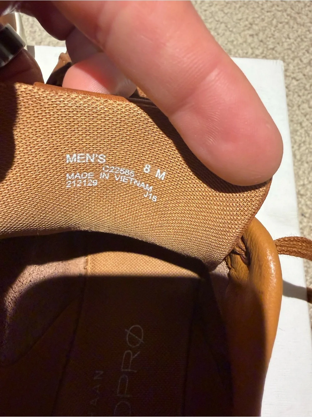 Men's Brown Leather Low-Top Sneakers